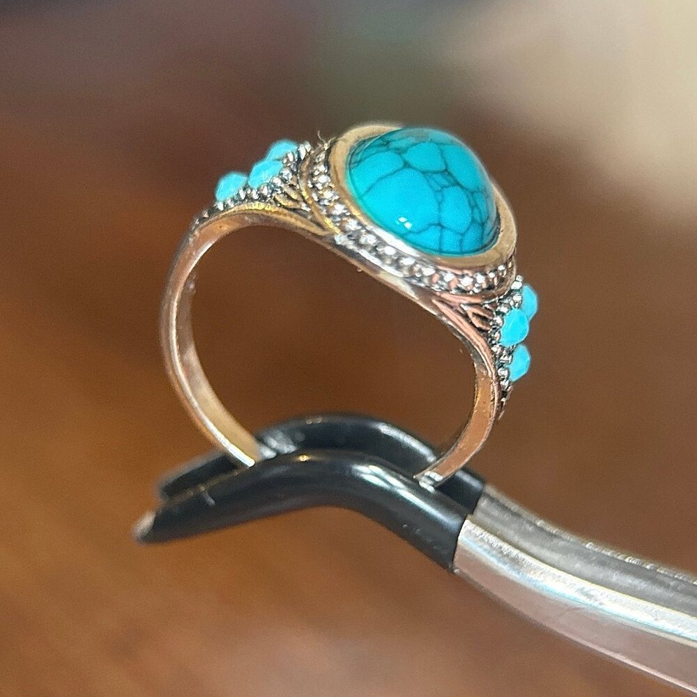Web Turquoise Ring‎ - Picture 4 of 7